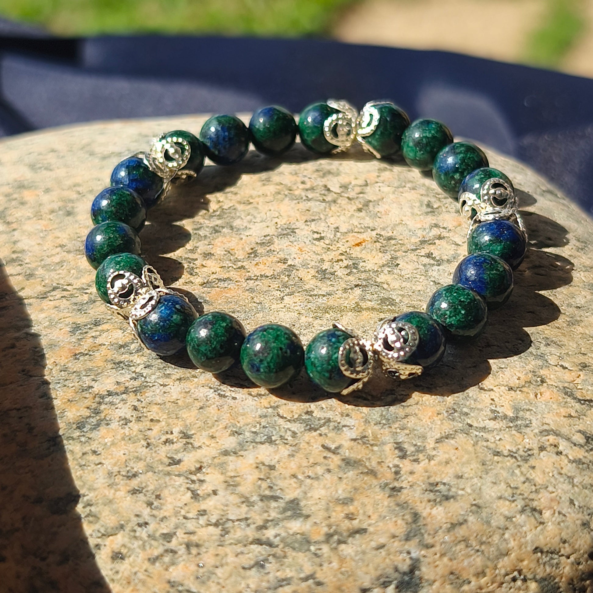 BRACELET - Clarté & Élévation intérieure ( Azurite )