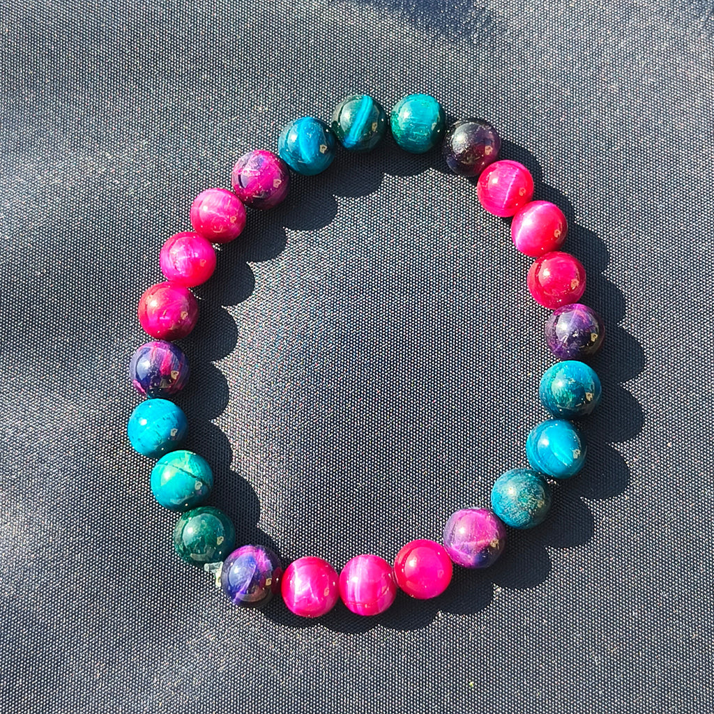 BRACELET - Oeil de Tigre Coloré