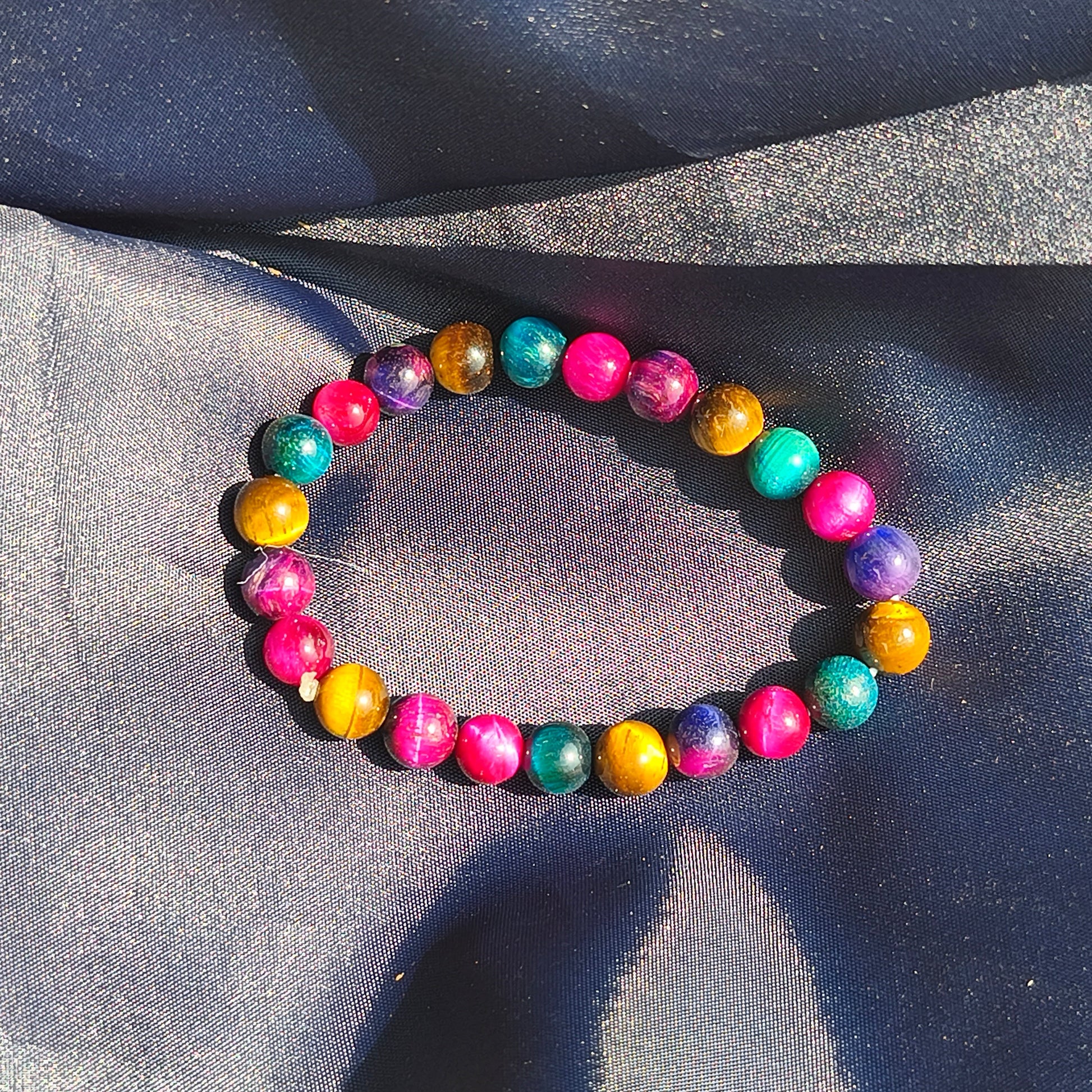 BRACELET - Oeil de Tigre Coloré
