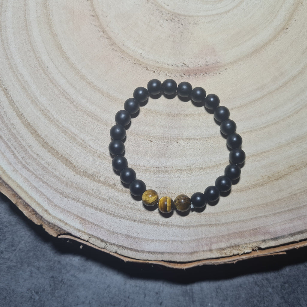 Bracelet - Oeil du tigre (3 perles)
