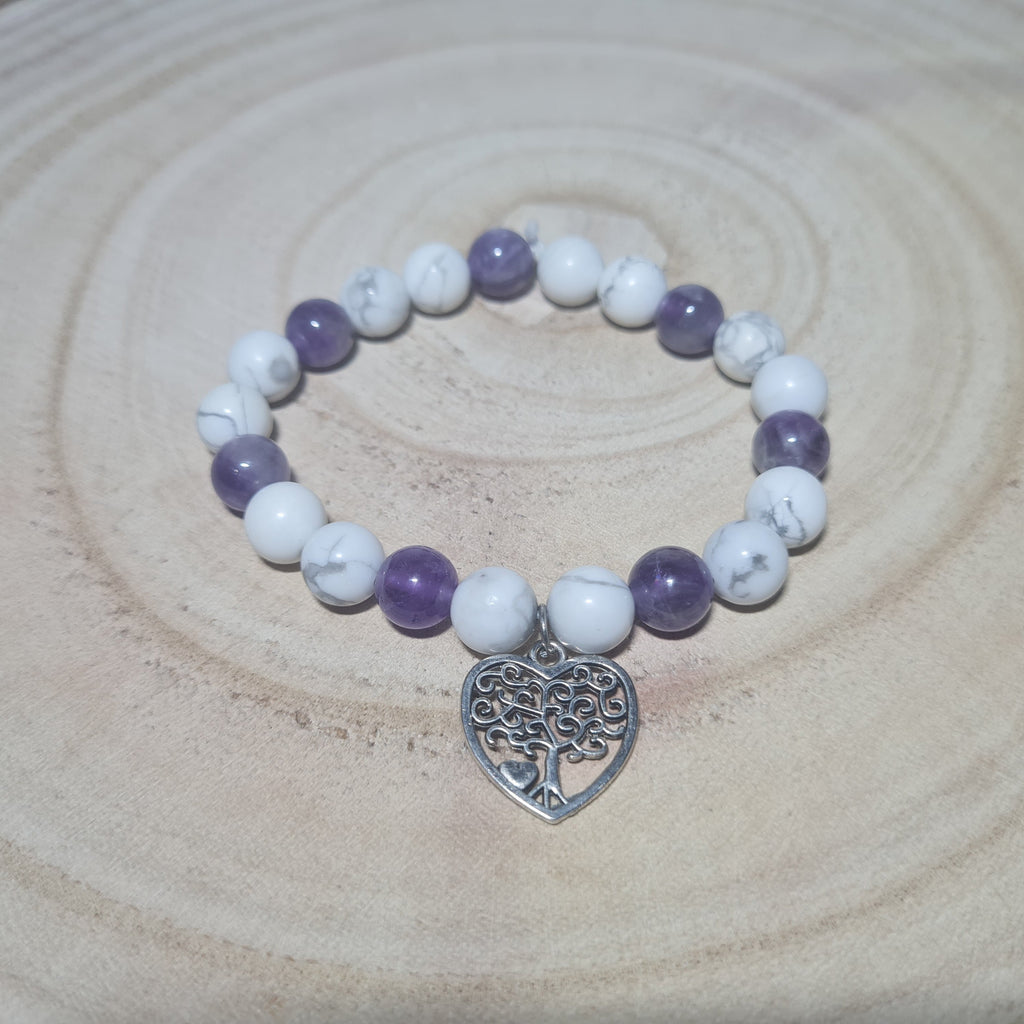 Bracelet - Sérénité Éthérée (Coeur arbre de vie)