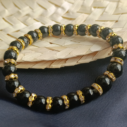 BRACELET - Protection & Clarté Intérieure (Obsidienne Noire )