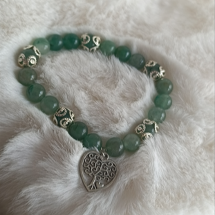 BRACELET - Harmonie, Douceur & Renouveau ( Aventurine & Arbre de Vie )
