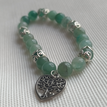 BRACELET - Harmonie, Douceur & Renouveau ( Aventurine & Arbre de Vie )