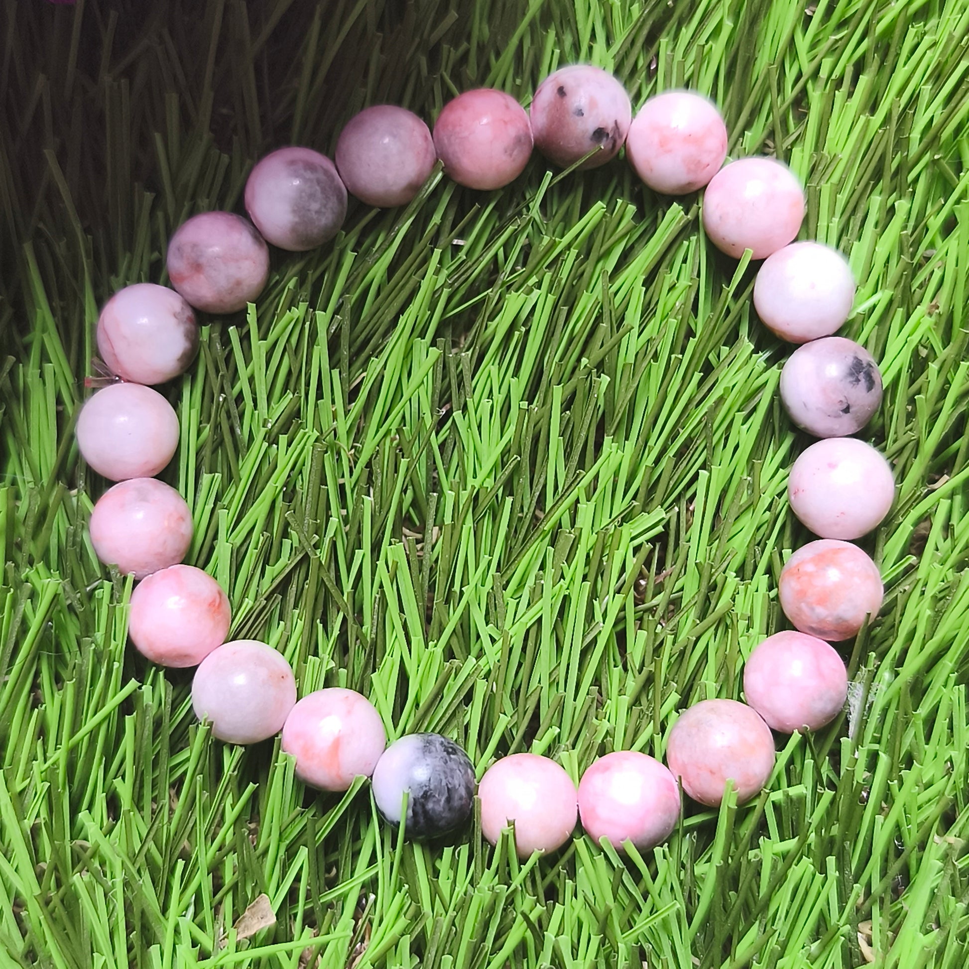 BRACELET : Jaspe Rose Zébré