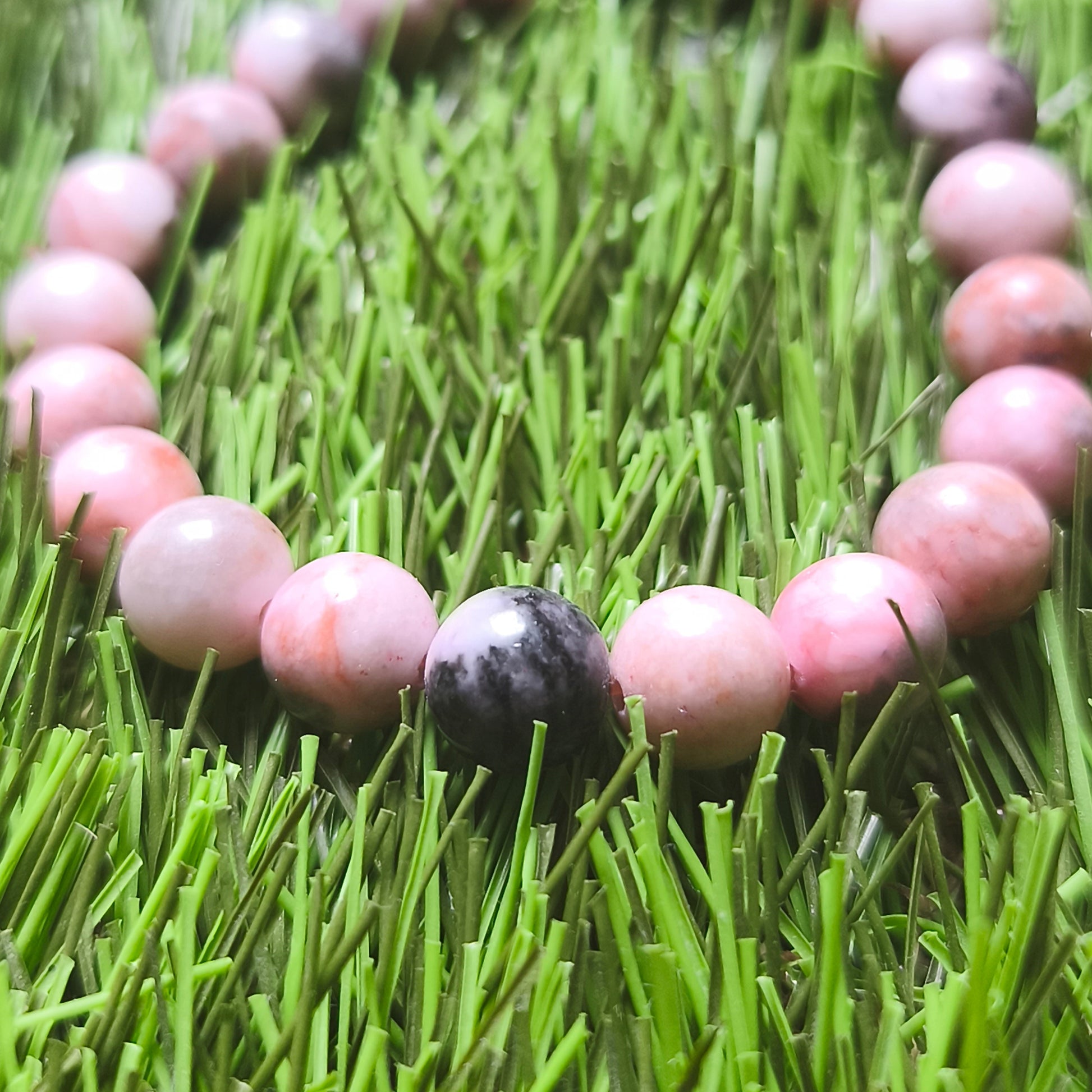 BRACELET : Jaspe Rose Zébré