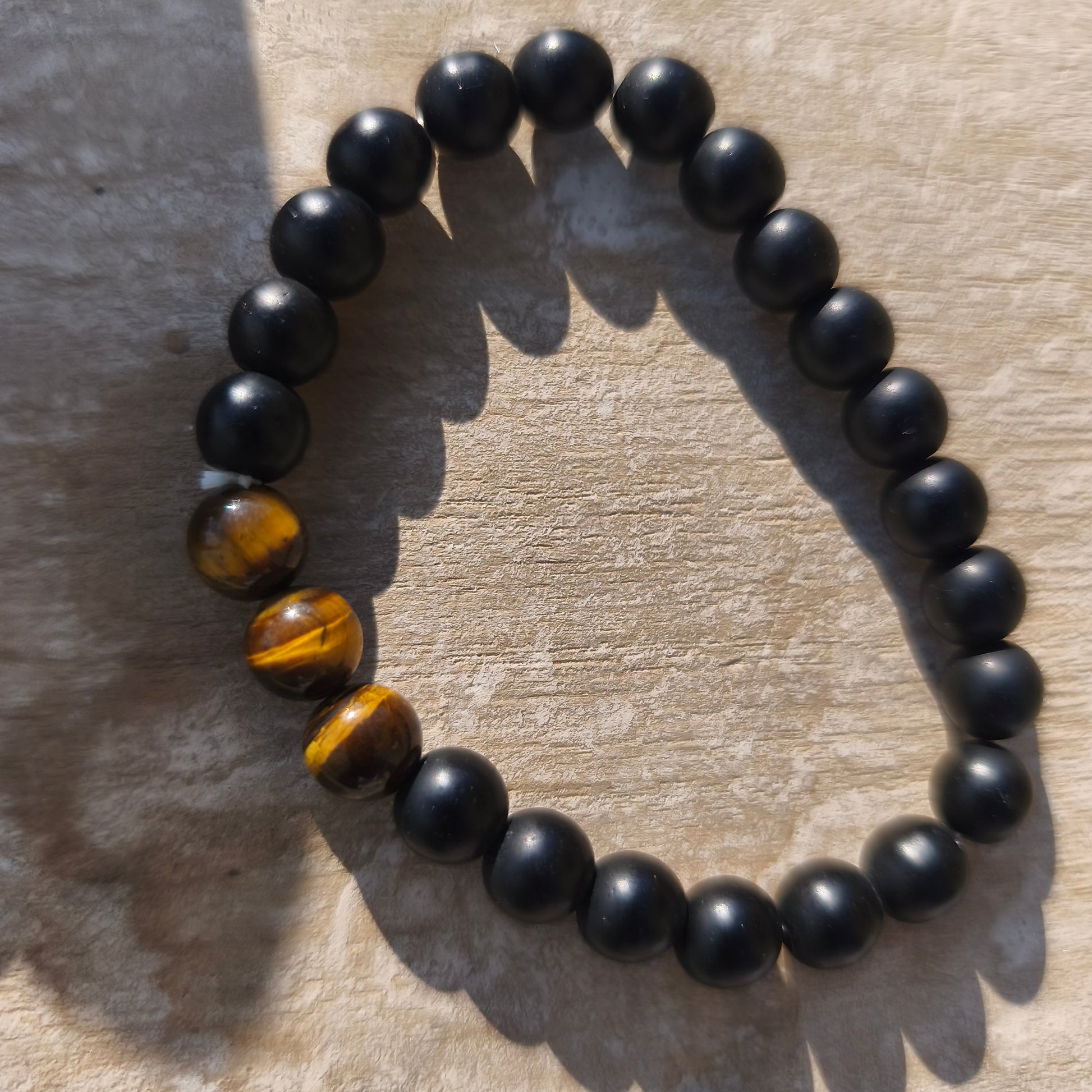 Bracelet - Oeil du tigre (3 perles)