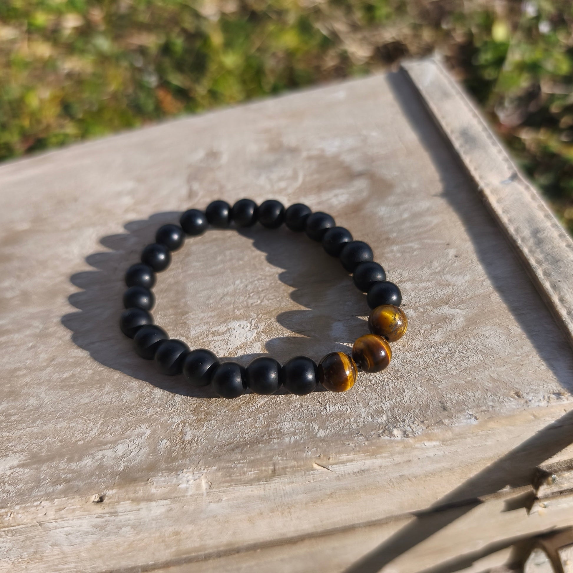 Bracelet - Oeil du tigre (3 perles)